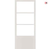 Staten 3 Pane 1 Panel Solid Wood Internal Door UK Made DD6310G - Clear Glass - Eco-Urban - Colour Options