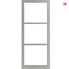 Manchester 3 Pane Solid Wood Internal Door UK Made DD6306G - Clear Glass - Eco-Urban - Colour Options