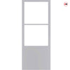 Berkley 2 Pane 1 Panel Solid Wood Internal Door UK Made DD6309 - Tinted Glass - Eco-Urban - Colour Options