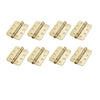 8x Cratus Exterior Polished Gold Finish Radius Corner Hinges - 102x76mm