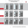 Exterior Victorian Blackwell 3L 6P Front Door with Single Sidelight - Customisable: Size, Colour, Glass and Sidelight Options