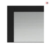 Civic Black Industrial Staffetta Quad Telescopic Pocket Doors - Reeded  Glass - Prefinished