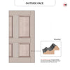 Exterior Ailsa 6 Panel Front Door and Frame - Colour Options