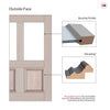 Exterior Ailsa Made to Measure Front Door - 57mm Thick - Seven Colour Options - Toughened Double Glazing - 2 Pane