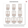 Made to Measure External Aintree Traditional French Doors - 57mm Thick, Six Colour Options - Double Glazing