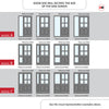 Exterior Victorian Ailsa 4L 2P Front Door with Single Sidelight - Customisable: Size, Colour, Glass and Sidelight Options