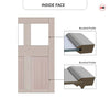 Exterior Victorian Ailsa 4L 2P Front Door with Single Sidelight - Customisable: Size, Colour, Glass and Sidelight Options