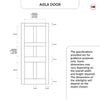 Exterior Victorian Ailsa 4L 2P Front Door with Single Sidelight - Customisable: Size, Colour, Glass and Sidelight Options