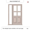 Exterior Victorian Ailsa 4L 2P Front Door with Single Sidelight - Customisable: Size, Colour, Glass and Sidelight Options
