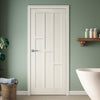 Alexander Lightly Grained Internal PVC Panel Door - Suitable for Bathrooms