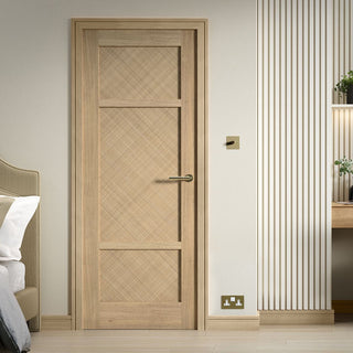 Image: Alvin Oak Panel Internal Door - Prefinished