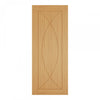 Top Mounted Black Sliding Track & Door - Amalfi Oak Door - Prefinished