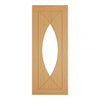 Top Mounted Black Sliding Track & Door - Amalfi Oak Door - Clear Glass - Prefinished