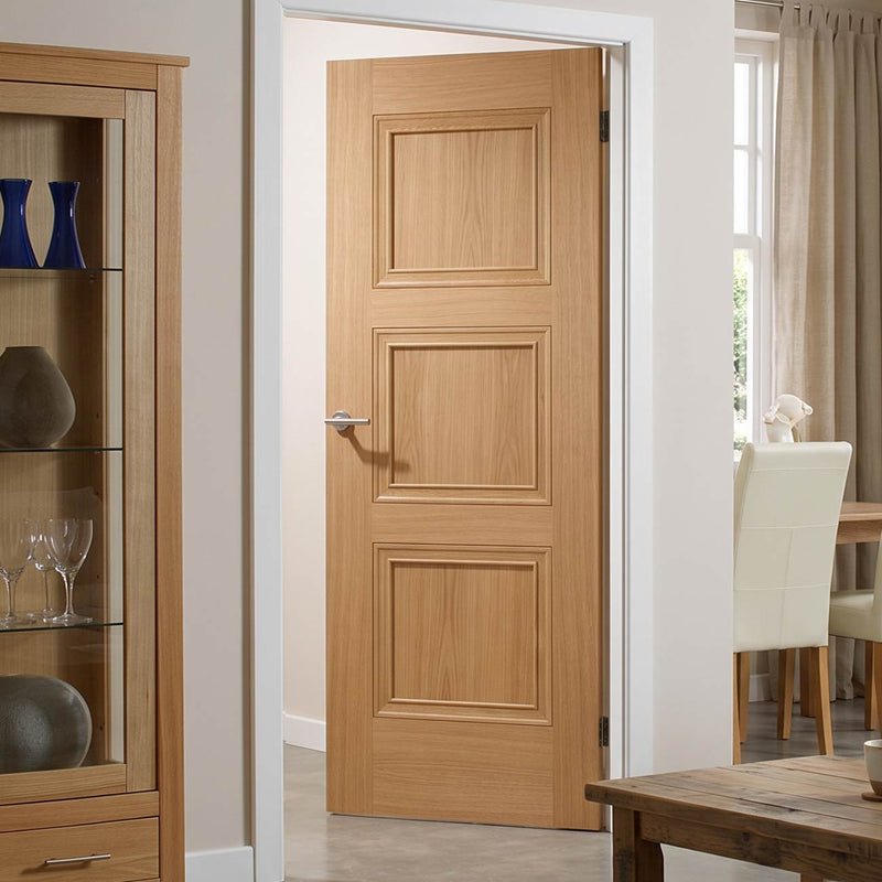 Amsterdam 3 Panel Oak Internal Door - Prefinished