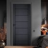 Carolina Anthracite Grey Grained Internal PVC Door - Suitable for Bathrooms