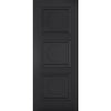 EasiKit Internal Door and Frame Kit - Antwerp 3 Panel Black Primed Internal Door