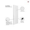 J B Kind Aria White Primed Flush Internal Door Pair