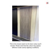 J B Kind Laminates Aria Grey Glazed Internal Internal Door Pair - Clear Glass - Prefinished