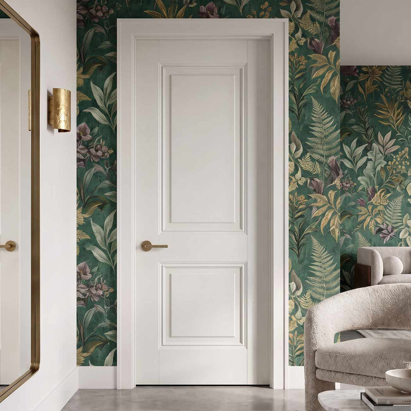 White Fire Internal Door, Arnhem 2 Panel Internal Door - 1/2 Hour Rated - White Primed