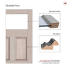 Exterior Arran Made to Measure Front Door - 45mm Thick - Seven Colour Options - Toughened Double Glazing - 3 Pane
