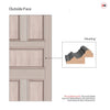 Exterior Arran Made to Measure 5 Panel Front Door - 45mm Thick - Seven Colour Options