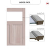 Exterior Victorian Arran 3L 2P Front Door with Single Sidelight - Customisable: Size, Colour, Glass and Sidelight Options