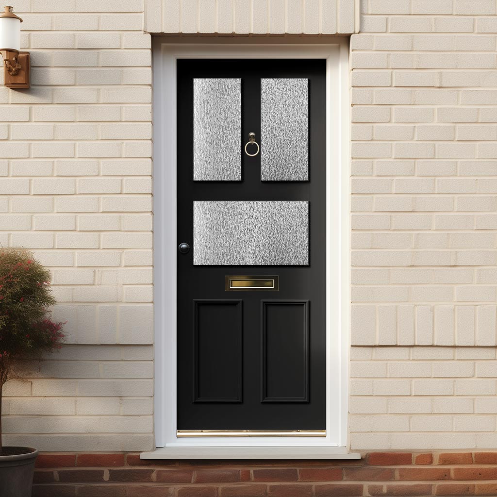 Exterior Arran Made to Measure Front Door - 45mm Thick - Seven Colour Options - Toughened Double Glazing - 3 Pane