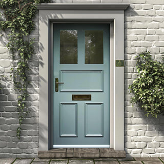 Image: Exterior Arran Made to Measure Front Door - 45mm Thick - Six Colour Options - Toughened Double Glazing - 2 Pane