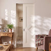 Ascot Single Absolute Frameless Pocket Door - White Primed