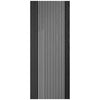 Melbourne Ash Grey Internal Door Pair - Clear Glass - Prefinished