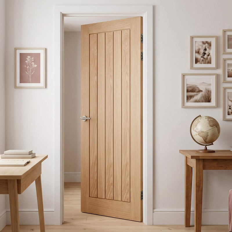 Fire Internal Door, Belize Oak - 1/2 hour Fire Rated