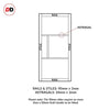 EasiKit Internal Door and Frame Kit - Breda 4 Panel Solid Wood Internal Door - Premium Primed - Colour Options