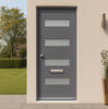 Balham Hardwood Front Door - Frosted Clear Toughened Double Glazing - Colour Options