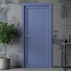 Baltimore 1 Panel Solid Wood Internal Door UK Made DD6301 - Eco-Urban® Heather Blue Premium Primed