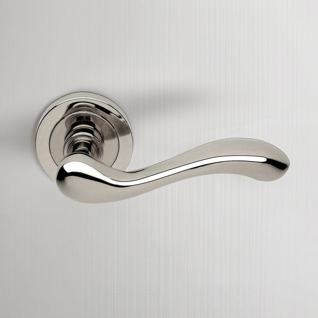 Bari Door Lever Handle - Polished Chrome