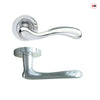 Bari Door Lever Handle Pack - 3 Square Hinges - Polished Chrome Finish