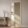 Belize Light Grey Single Evokit Pocket Door - Prefinished
