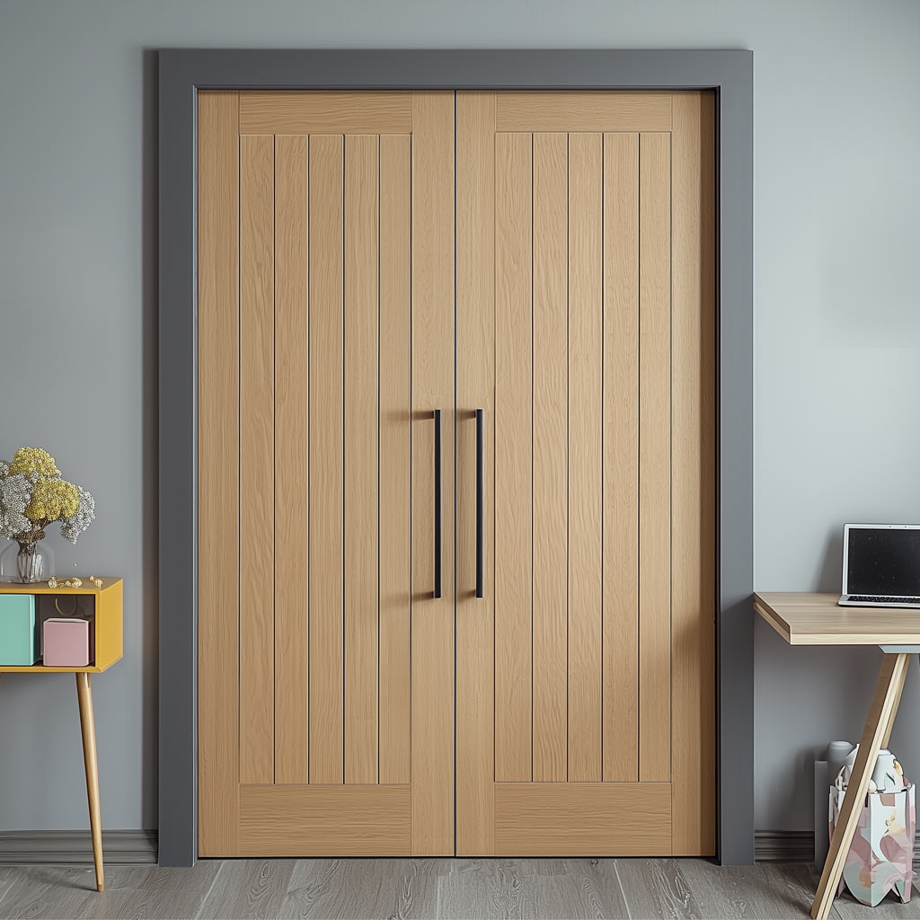 Belize Oak Internal Door Pair