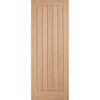 Top Mounted Stainless Steel Sliding Track & Door - Belize Oak Door - Unfinished