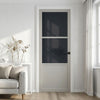 Berkley 2 Pane 1 Panel Solid Wood Internal Door UK Made DD6309 - Tinted Glass - Eco-Urban - Colour Options