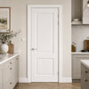 Moulded Berlin White 2 Panel Door - 1/2 Hour Fire Rated - Prefinished