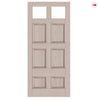 Exterior Georgian Bird Made to Measure Front Door - 45mm Thick - Seven Colour Options - Toughened Double Glazing - 2 Pane
