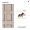 Exterior Georgian Bird 8 Panel Made to Measure Front Door - 57mm Thick - Seven Colour Options