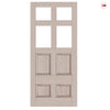 Exterior Georgian Bird Made to Measure Front Door - 57mm Thick - Seven Colour Options - Toughened Double Glazing - 4 Pane