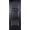 EasiKit Internal Door and Frame Kit - Amsterdam 3 Panel Black Primed Internal Door