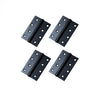 4x Ares Loft Style Matt Black Hinges - 102x67mm