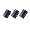 3x Ares Loft Style Matt Black Hinges - 102x67mm