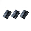 3x Ares Loft Style Matt Black Hinges - 102x67mm