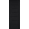 Linear 7 Panel Door - Black Laminated - Prefinished