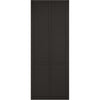 Top Mounted Stainless Steel Sliding Track & Double Door - Liberty 4 Panel Black Primed Doors